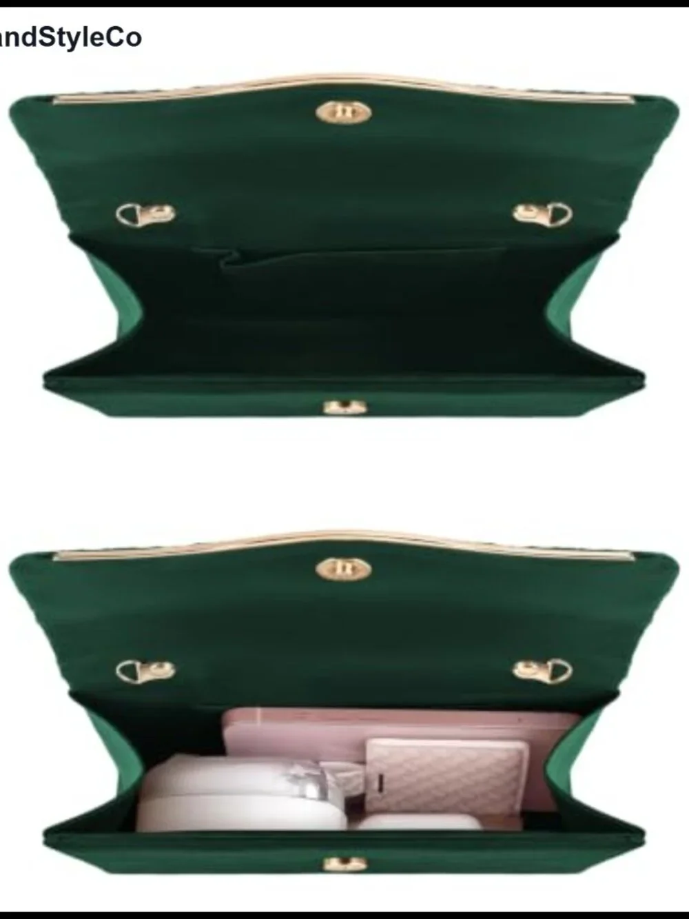 Elegant Evening Clutch Purse for Women Formal Envelope Handbag with Removable